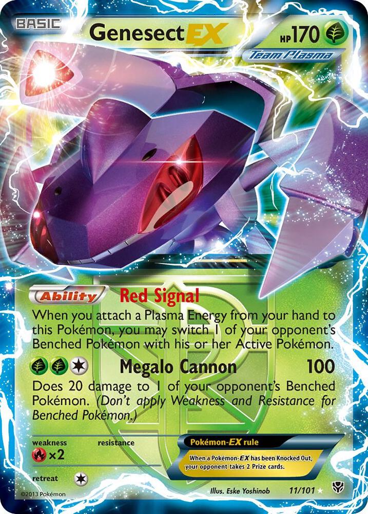Genesect EX (Team Plasma) 11/101 card from Plasma Blast