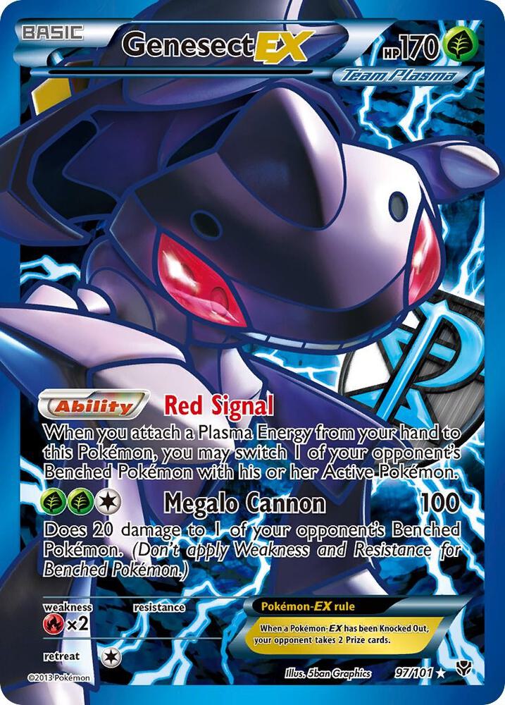 Genesect EX (Team Plasma) (97 Full Art) 97/101 card from Plasma Blast
