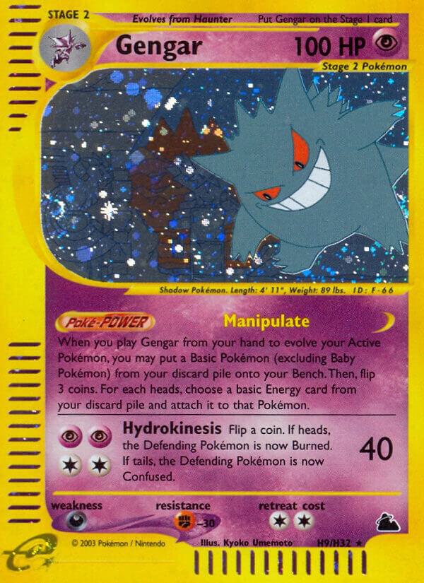 Gengar (H9) H09/H32 card from Skyridge