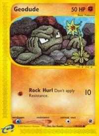 Geodude 110/165 card from Expedition