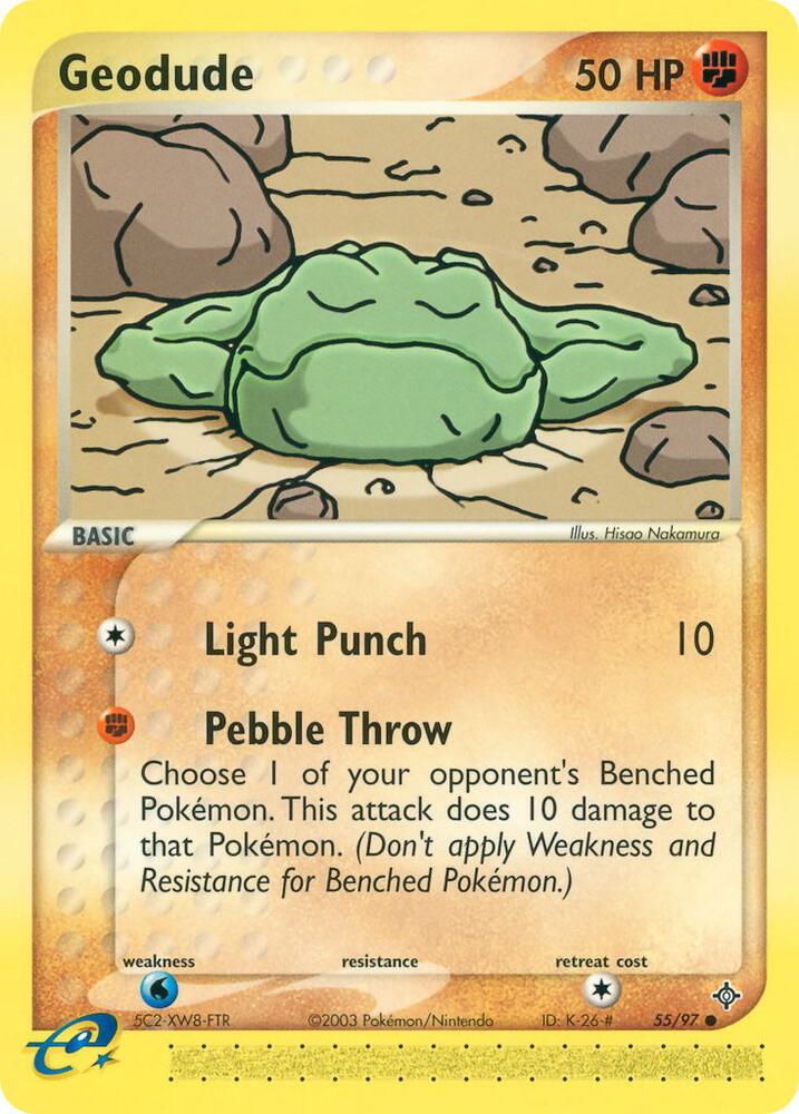 Geodude 55/97 card from Dragon