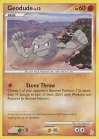 Geodude 1/11 card from DP Trainer Kit: Manaphy & Lucario