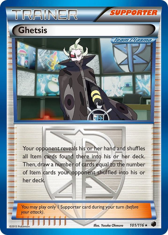 Ghetsis (Team Plasma) 101/116 card from Plasma Freeze