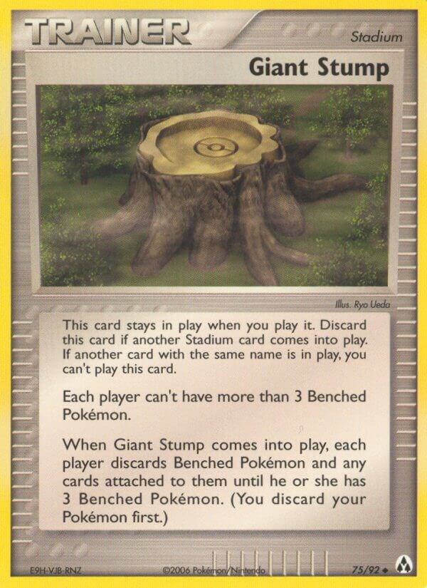 Giant Stump 75/92 card from Legend Maker