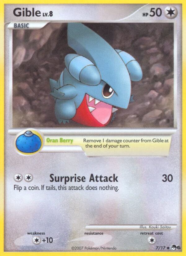 Gible 007/017 card from POP Series 6