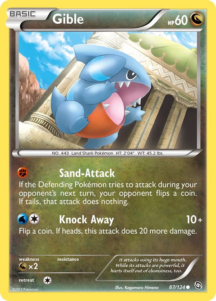 Gible (87) 87/124 card from Dragons Exalted