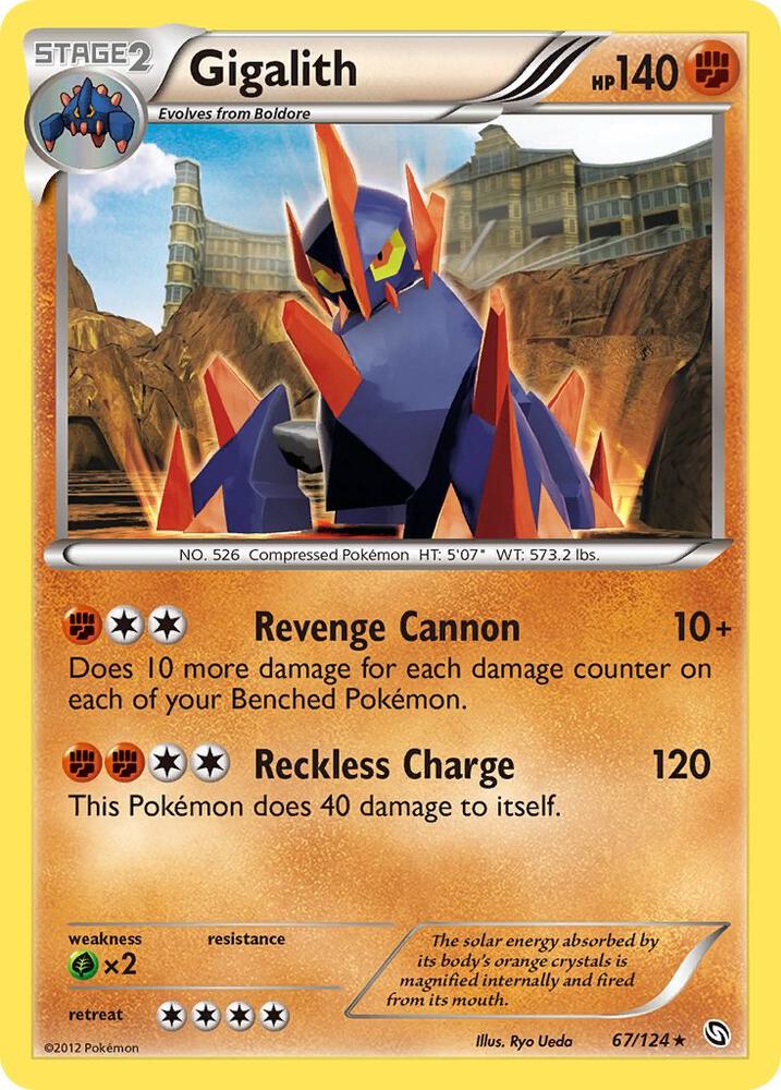 Gigalith 67/124 card from Dragons Exalted