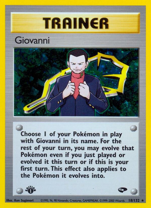 Giovanni (18) 018/132 card from Gym Challenge