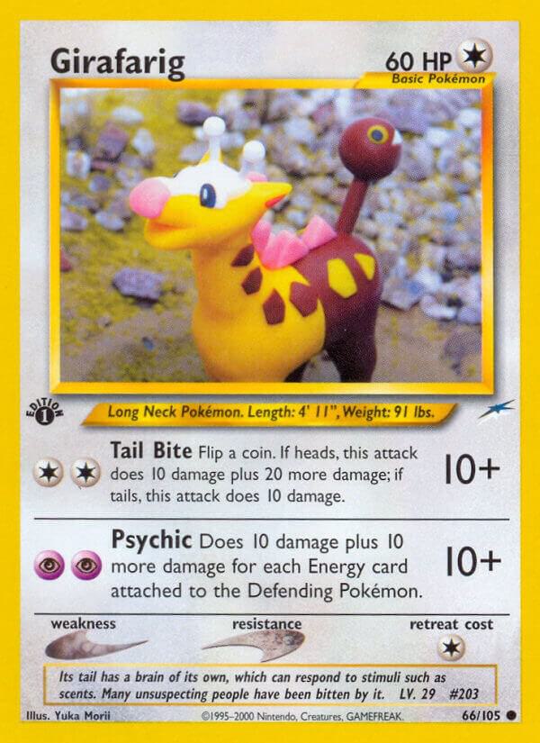 Girafarig 066/105 card from Neo Destiny