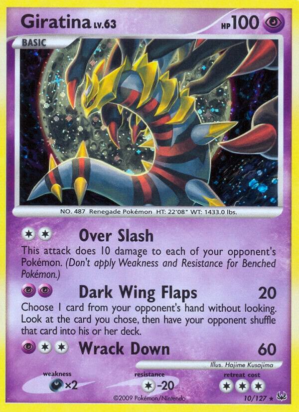 Giratina (10) 10/127 card from Platinum