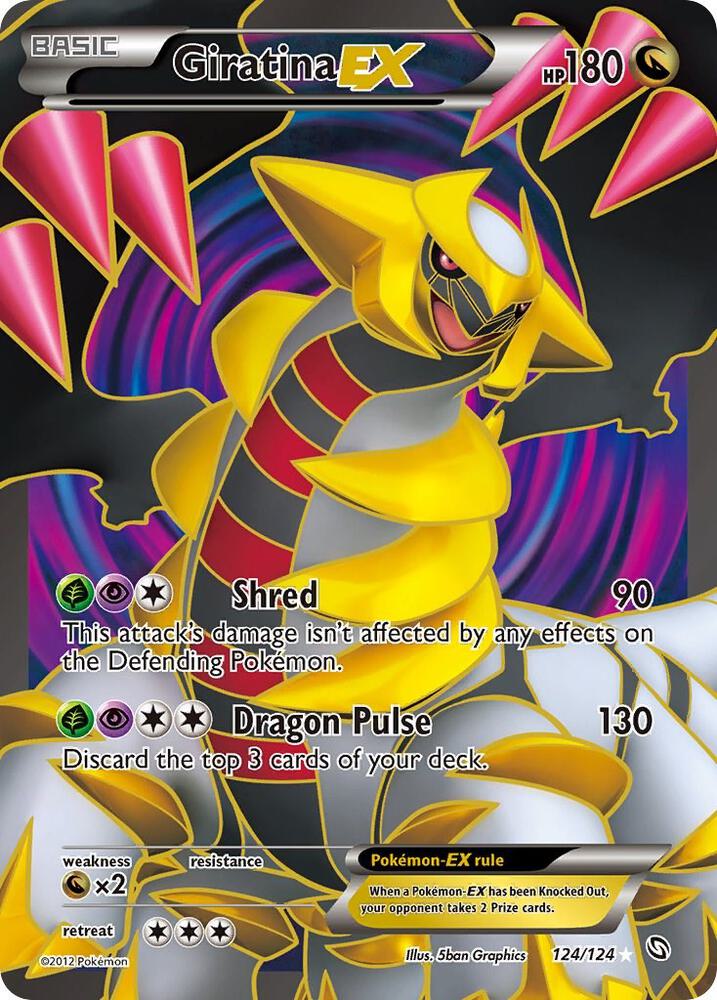 Giratina EX (124 Full Art) 124/124 card from Dragons Exalted