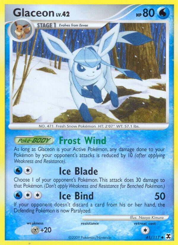 Glaceon 41/111 card from Rising Rivals