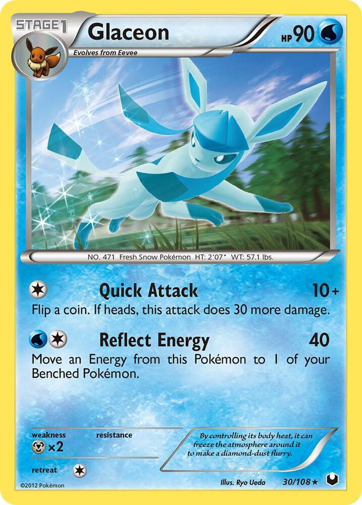Glaceon 30/108 card from Dark Explorers