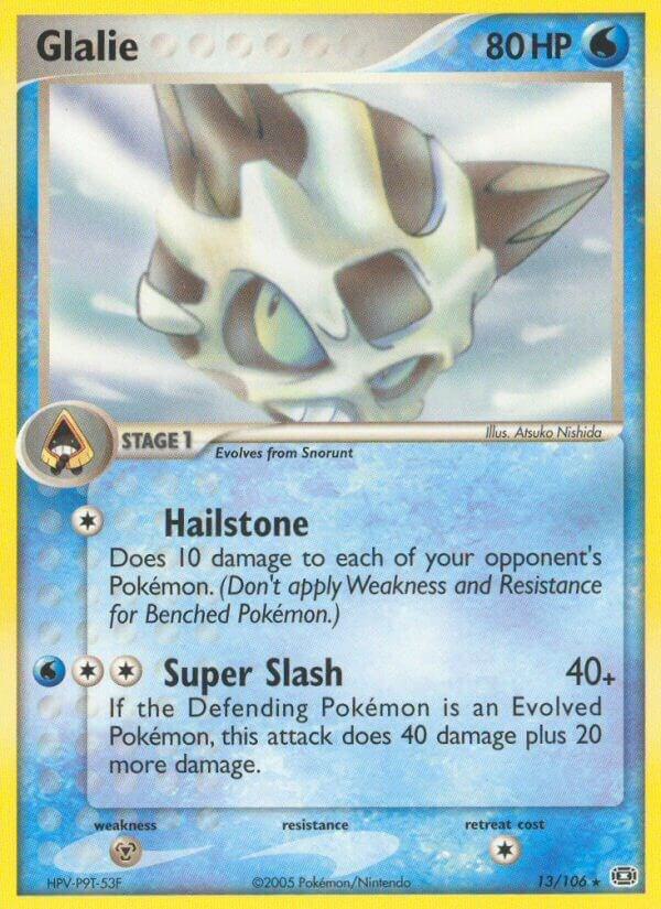 Glalie 13/106 card from Emerald