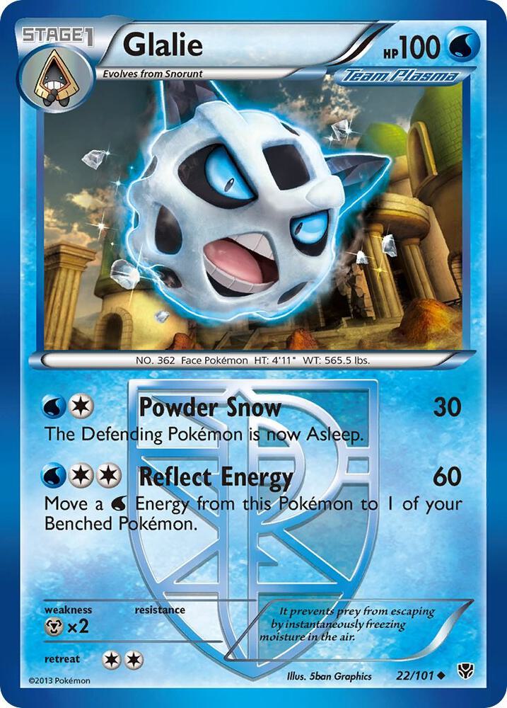 Glalie (Team Plasma) 22/101 card from Plasma Blast