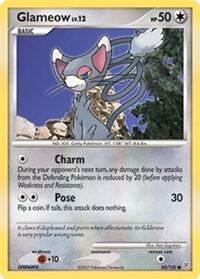 Glameow 83/130 card from Diamond and Pearl