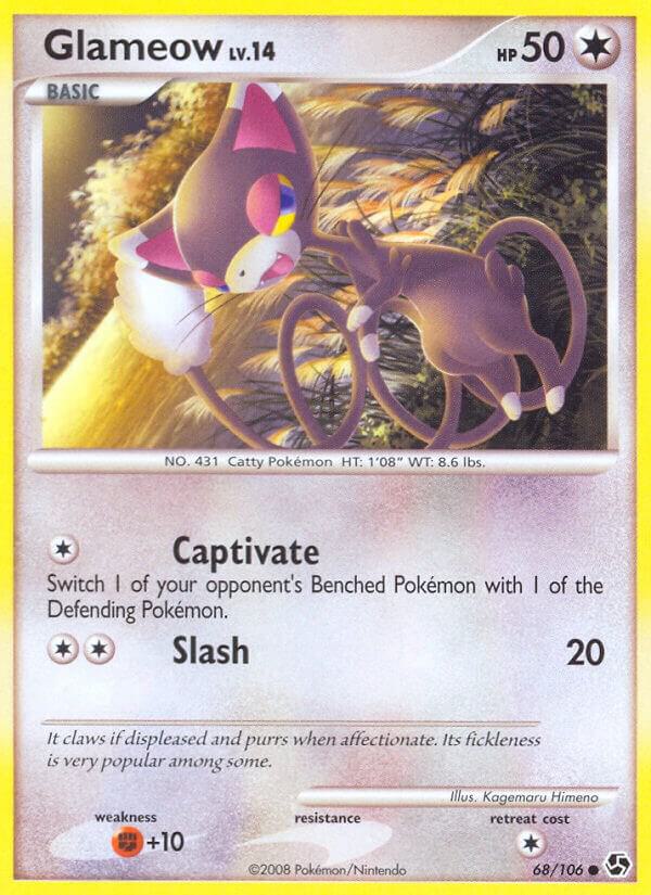 Glameow 68/106 card from Great Encounters
