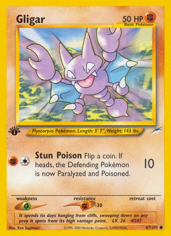 Gligar 067/105 card from Neo Destiny