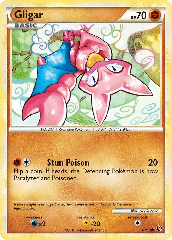 Gligar 49/90 card from Undaunted