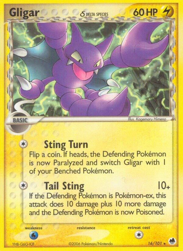 Gligar (Delta Species) 16/101 card from Dragon Frontiers