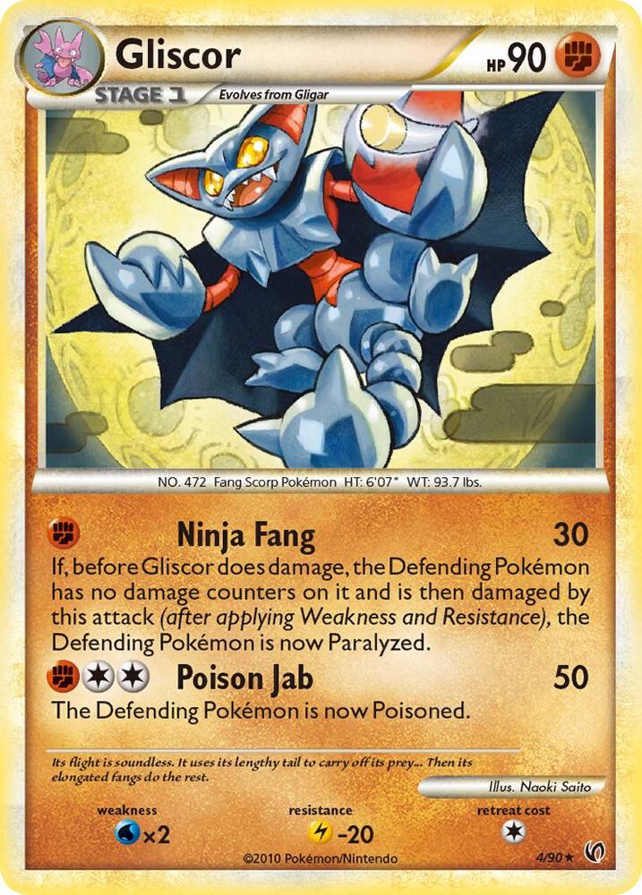 Gliscor 4/90 card from Undaunted