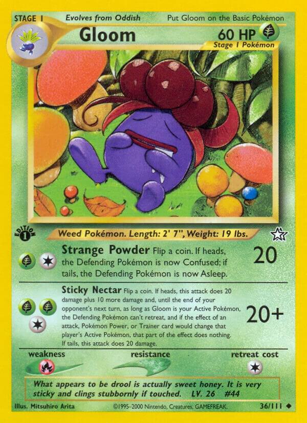 Gloom 036/111 card from Neo Genesis
