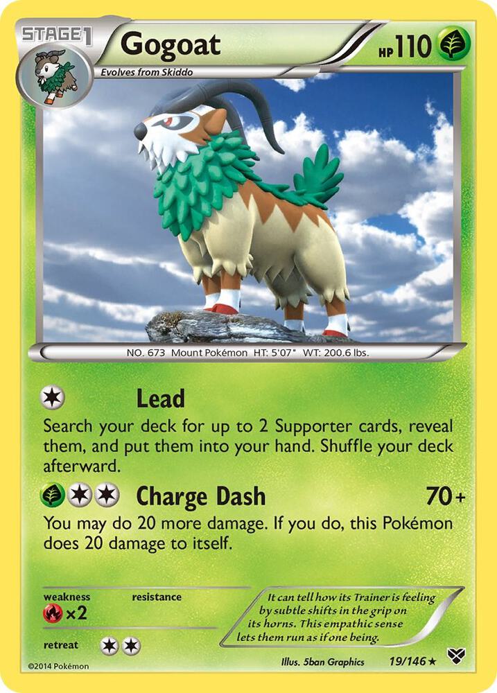Gogoat 19/146 card from XY Base Set