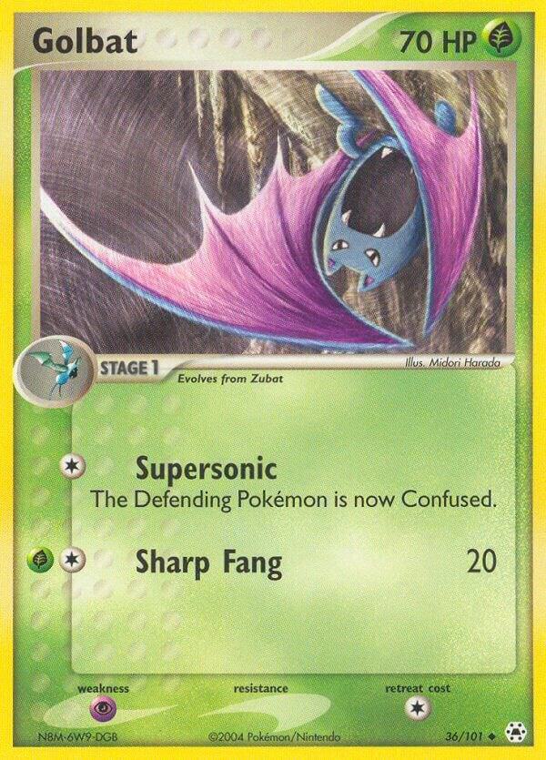Golbat 36/101 card from Hidden Legends