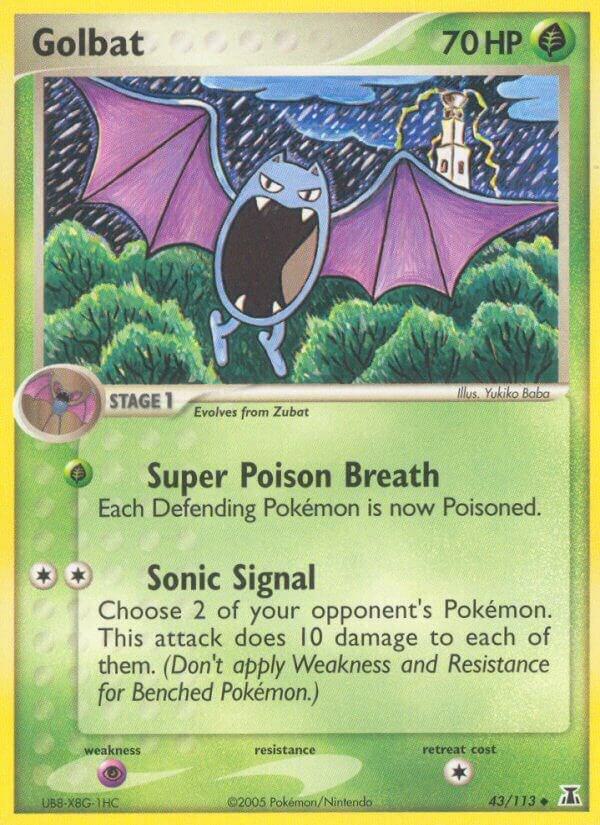 Golbat 43/113 card from Delta Species