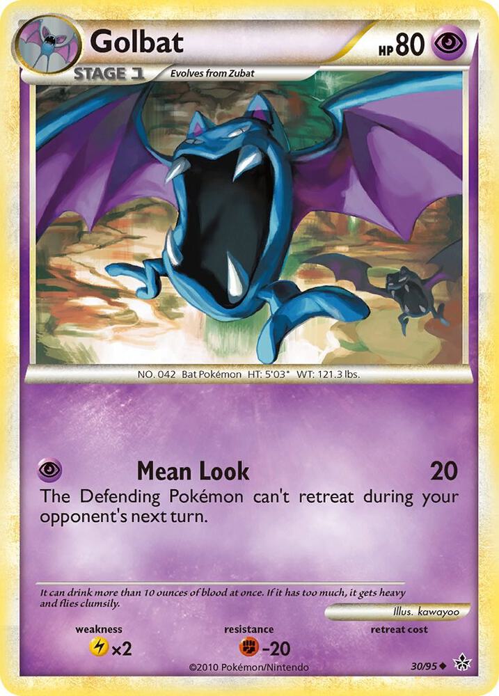 Golbat 30/95 card from Unleashed