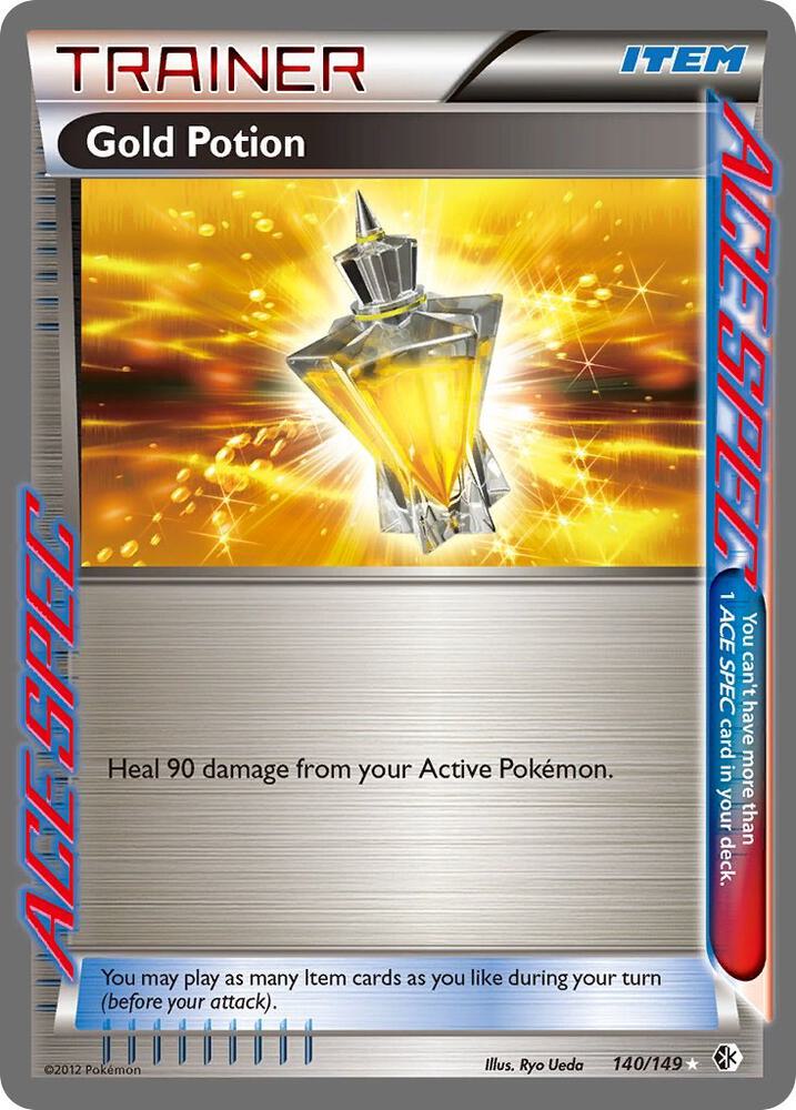 Gold Potion 140/149 card from Boundaries Crossed