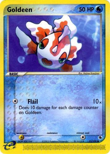 Goldeen 55/109 card from Ruby and Sapphire