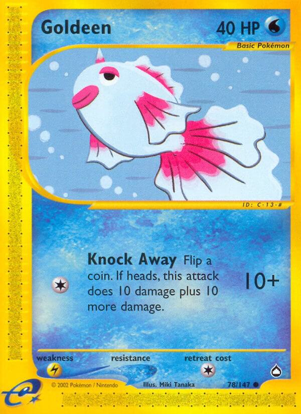 Goldeen 078/147 card from Aquapolis