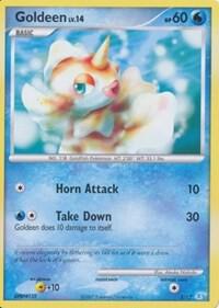 Goldeen 3/12 card from DP Trainer Kit: Manaphy & Lucario
