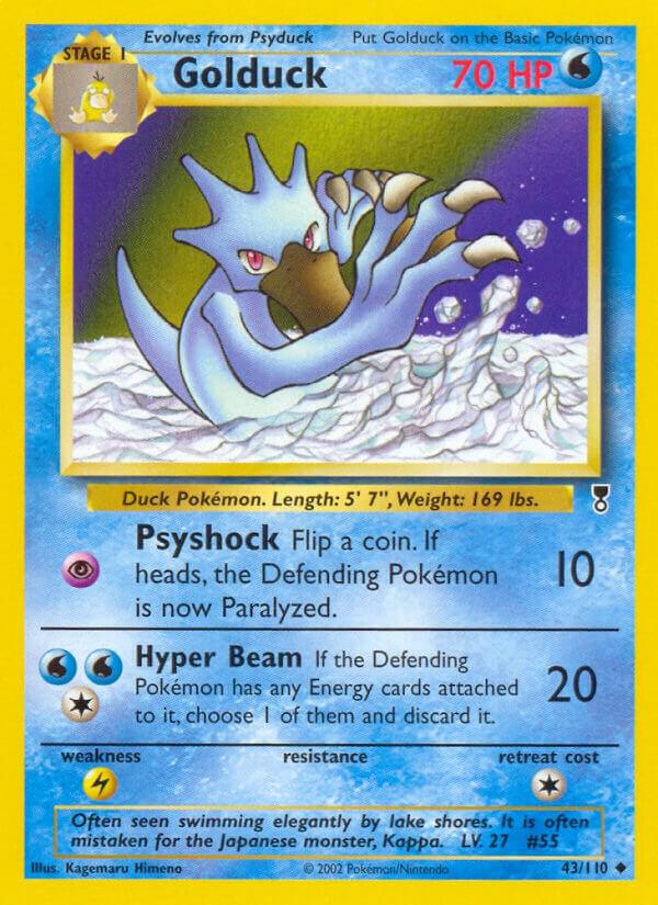 Golduck 043/110 card from Legendary Collection