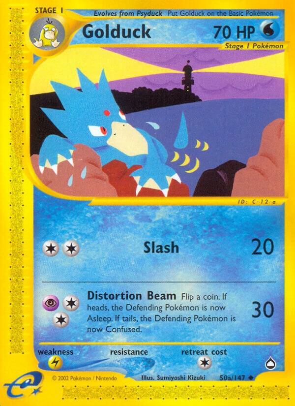 Golduck (50a) 050a/147 card from Aquapolis