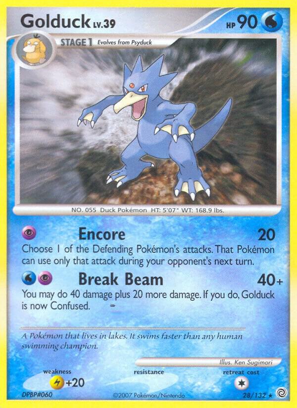 Golduck 28/132 card from Secret Wonders
