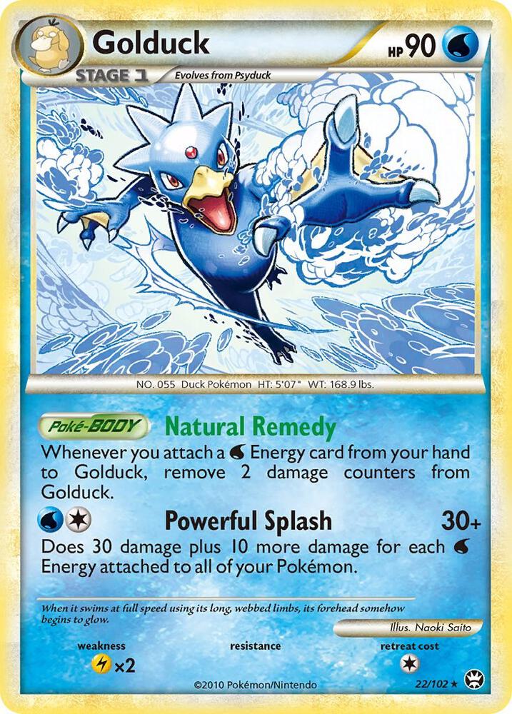 Golduck 22/102 card from Triumphant