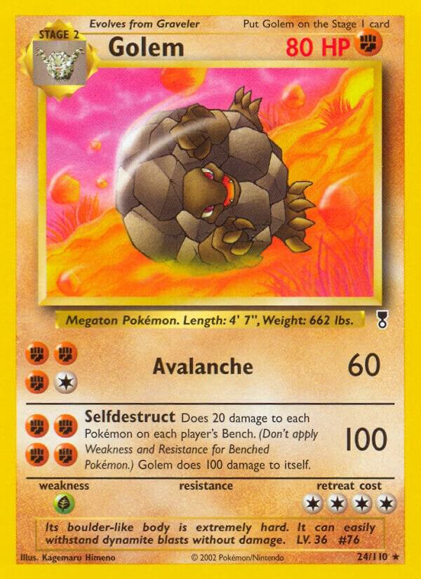 Golem 024/110 card from Legendary Collection