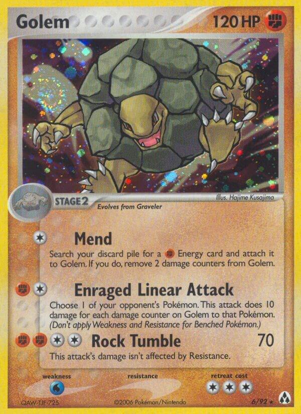 Golem 6/92 card from Legend Maker