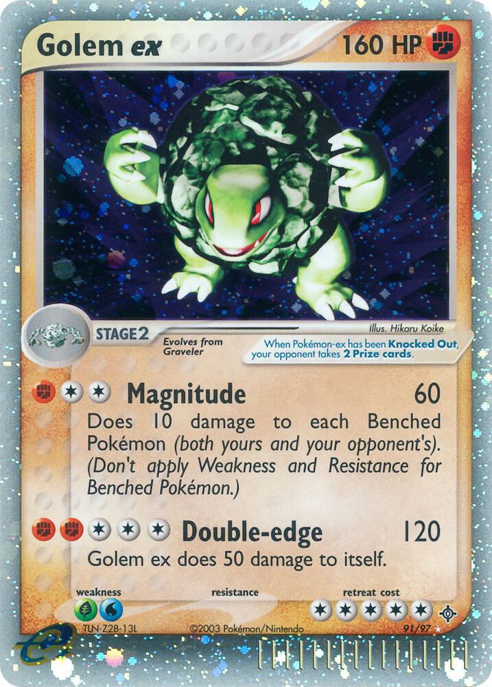 Golem ex 91/97 card from Dragon