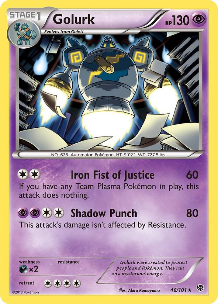 Golurk 46/101 card from Plasma Blast