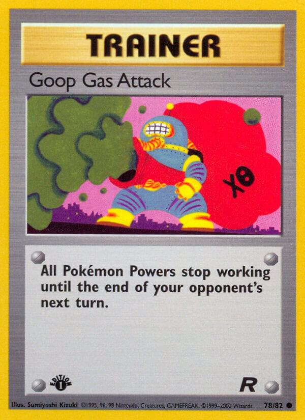 Goop Gas Attack 78/82 card from Team Rocket