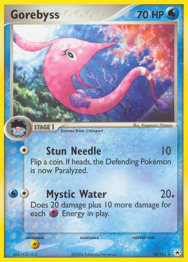 Gorebyss 18/101 card from Hidden Legends