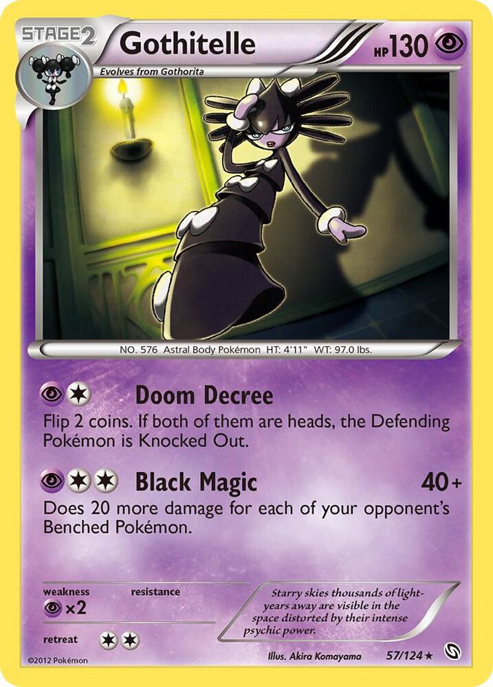 Gothitelle 57/124 card from Dragons Exalted