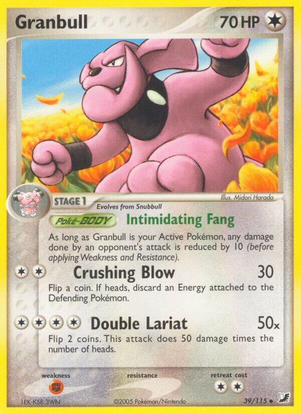 Granbull 39/115 card from Unseen Forces
