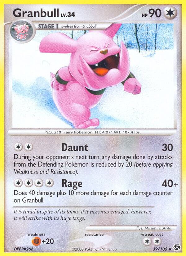 Granbull 39/106 card from Great Encounters