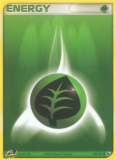 Grass Energy 104/109 card from Ruby and Sapphire