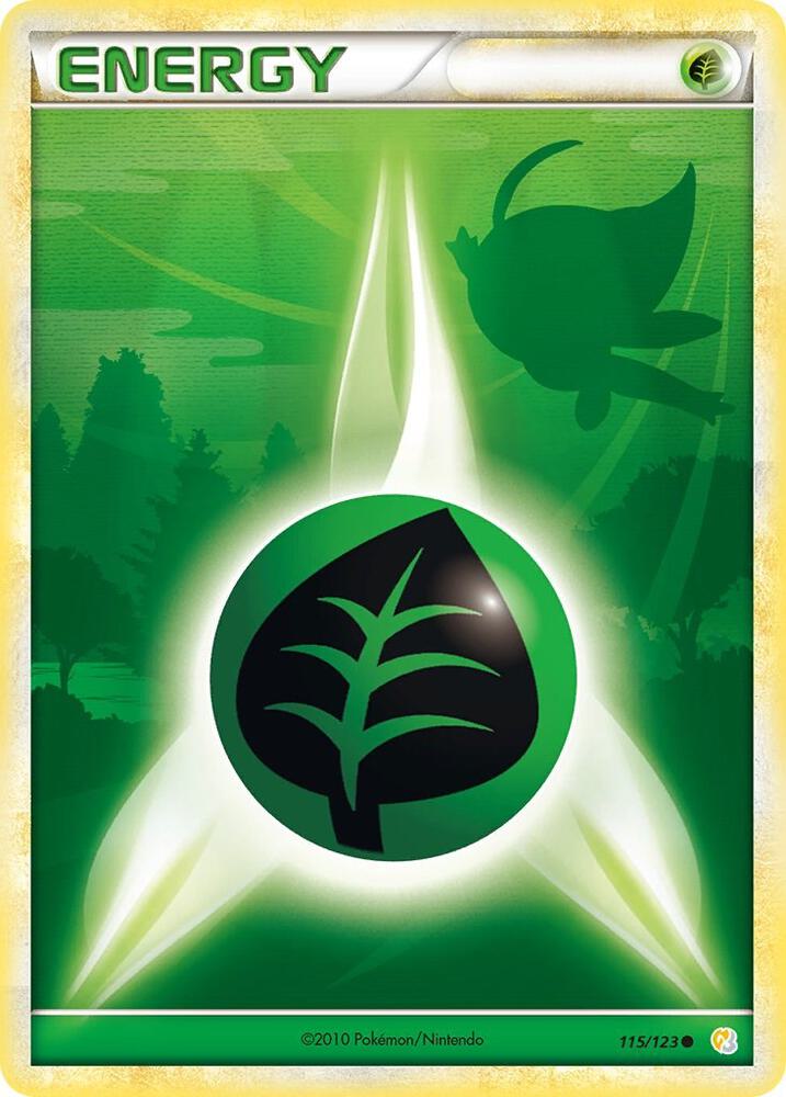 Grass Energy 115/123 card from HeartGold SoulSilver
