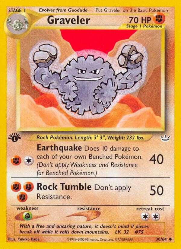 Graveler 30/64 card from Neo Revelation